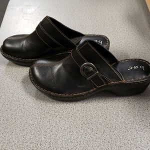 B.O.C. Dark Brown Clogs Mules 11M